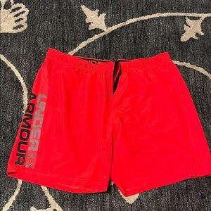 Under Armour Red HeatGear Shorts